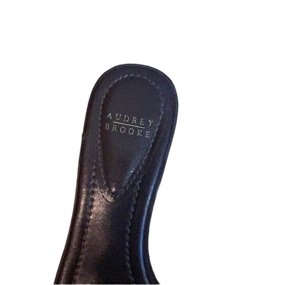 Audrey Brooke brown slip on heeled sandals - Picture 4 of 9